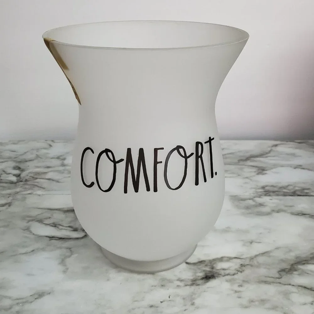 RAE Dunn Frosted Glass Globe Vase Jar